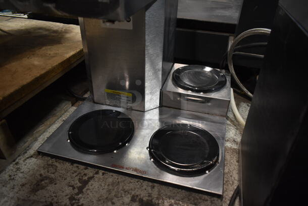 Newco AK-3 Stainless Steel Commercial Countertop 3 Burner Coffee Machine. 120 Volts, 1 Phase.  - Image 3 of 4
