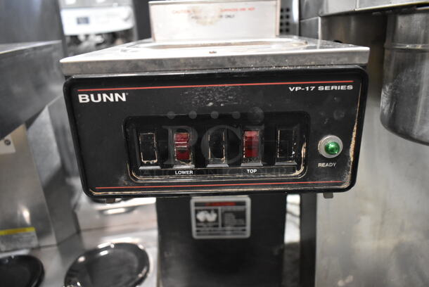Bunn VP17-2 Stainless Steel Commercial Countertop 2 Burner Coffee Machine. 120 Volts, 1 Phase.  - Image 2 of 5