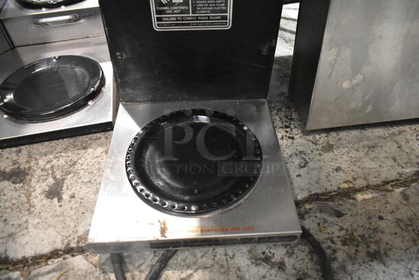 Bunn VP17-2 Stainless Steel Commercial Countertop 2 Burner Coffee Machine. 120 Volts, 1 Phase.  - Image 3 of 5