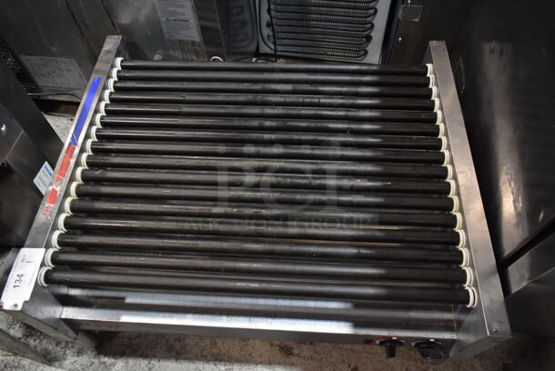 APW Wyott HRS-75 5T Stainless Steel Commercial Countertop Hot Dog Roller. 208/240 Volts, 1 Phase.  - Image 2 of 5