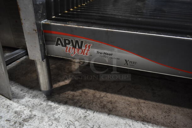APW Wyott HRS-75 5T Stainless Steel Commercial Countertop Hot Dog Roller. 208/240 Volts, 1 Phase.  - Image 4 of 5