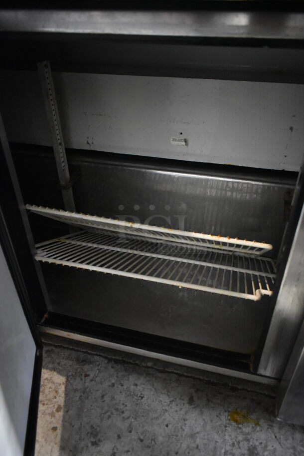 True TWT-72 Stainless Steel Commercial 3 Door Work Top Cooler on Commercial Casters. 115 Volts, 1 Phase. Tested and Working! - Image 8 of 9