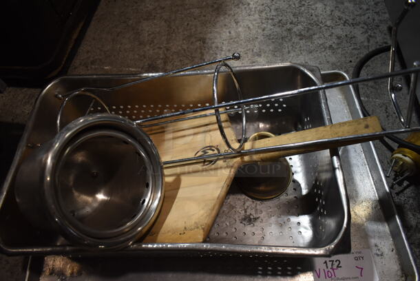ALL ONE MONEY! Lot of Various Items Including Metal Baking Pan, Drop In Bin and Cylindrical Bins.  - Image 2 of 3