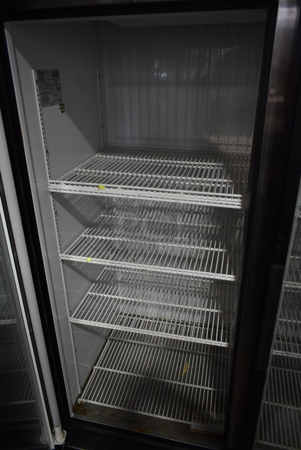 True GDM-72F Metal Commercial 3 Door Reach In Freezer Merchandiser w/ Poly Coated Racks. 115/208-230 Volts, 1 Phase.  - Image 5 of 8