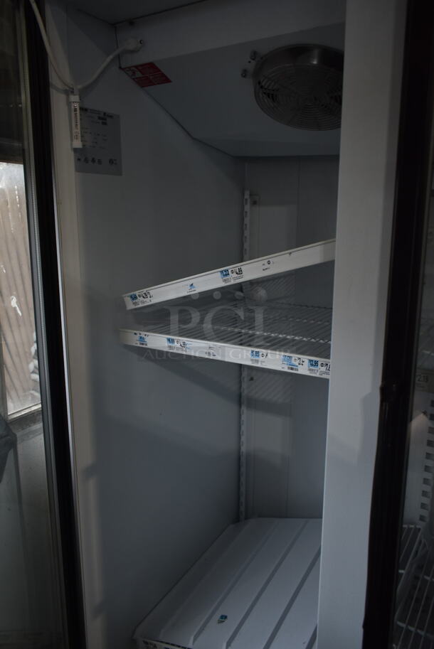 Master-Bilt BLG-48HD Metal Commercial 2 Door Reach In Freezer Merchandiser w/ Poly Coated Racks. 115/208-230 Volts, 1 Phase.  - Image 4 of 7