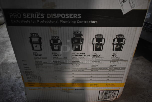 IN ORIGINAL BOX! Insinkerator Pro Cover Control Plus Garbage Disposal - Image 5 of 9