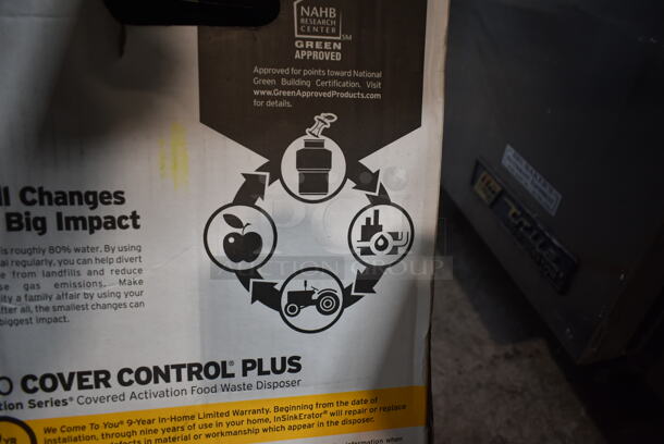 IN ORIGINAL BOX! Insinkerator Pro Cover Control Plus Garbage Disposal - Image 8 of 9
