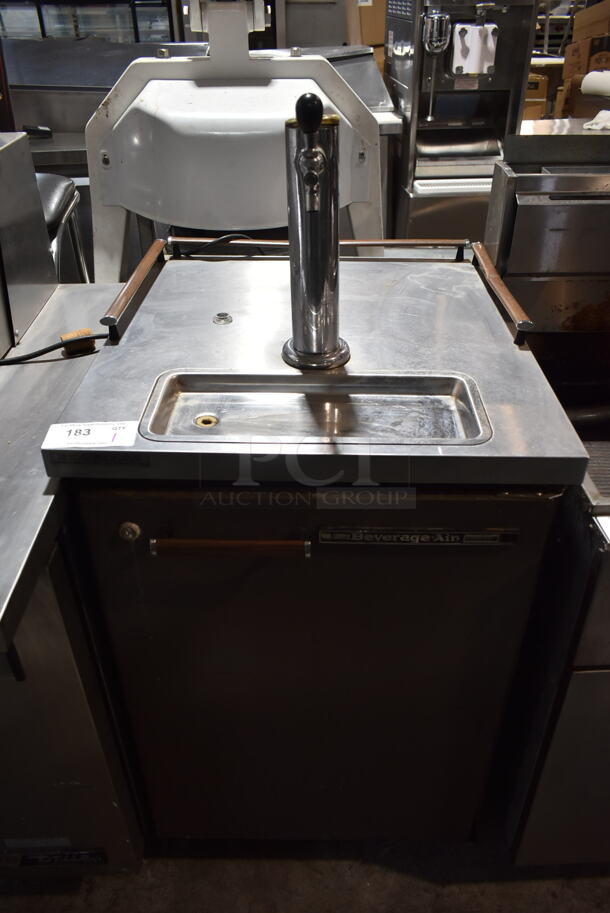 Beverage Air BM23 Stainless Steel Commercial Direct Draw Kegerator w/ Beer Tower on Commercial Casters. 115 Volts, 1 Phase. Tested and Working! - Image 1 of 6