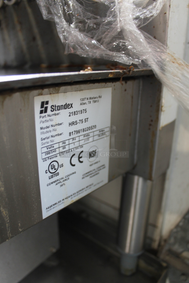 APW Wyott HRS-75 5T Stainless Steel Commercial Countertop Hot Dog Roller. 208/240 Volts, 1 Phase.  - Image 4 of 4