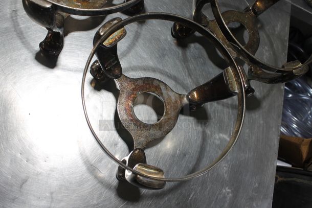 3 Metal Round Chafing Dish Frames. 3 Times Your Bid! - Image 3 of 7