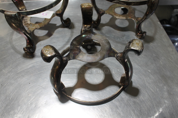 3 Metal Round Chafing Dish Frames. 3 Times Your Bid! - Image 5 of 7