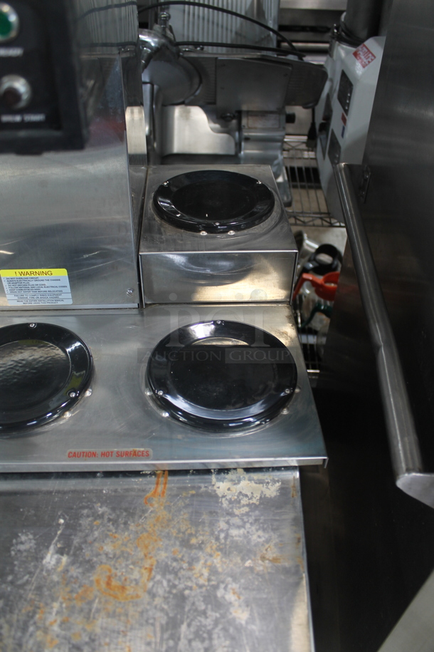 Newco NKLP3AF Stainless Steel Commercial Countertop 3 Burner Coffee Machine. 120 Volts, 1 Phase.  - Image 3 of 7