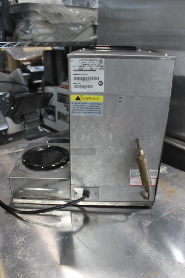Newco NKLP3AF Stainless Steel Commercial Countertop 3 Burner Coffee Machine. 120 Volts, 1 Phase.  - Image 5 of 7