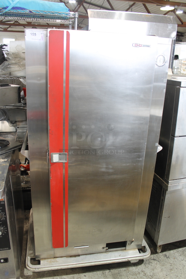 Carter Hoffmann Stainless Steel Commercial Single Door Reach In Warming Cabinet on Commercial Casters. Tested and Working! - Image 1 of 3