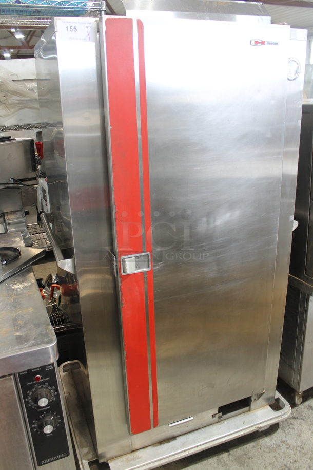 Carter Hoffmann Stainless Steel Commercial Single Door Reach In Warming Cabinet on Commercial Casters. Tested and Working! - Image 2 of 3