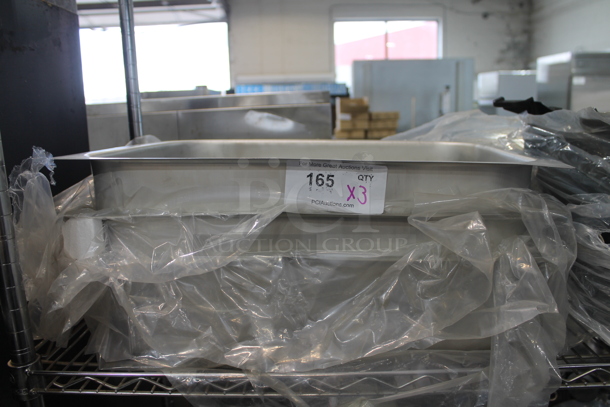 3 BRAND NEW! Stainless Steel Chafing Dish Drop In Bins. 3 Times Your Bid! - Image 2 of 2