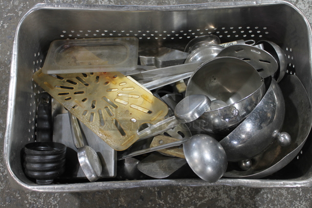 ALL ONE MONEY! Lot of 2 Bins of Utensils Including Serving Spoons and Scoopers - Image 2 of 3