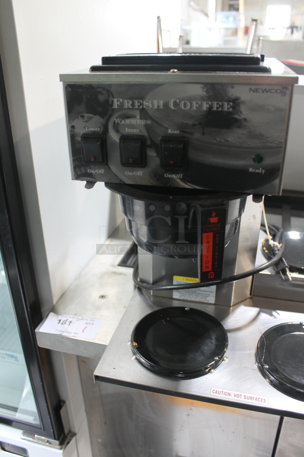 APW Wyott BT 15  Stainless Steel Commercial Countertop 3 Burner Coffee Machine w/ Poly Brew Basket. 120 Volts, 1 Phase.  - Image 3 of 4