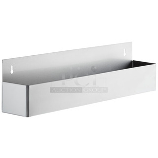 2 BRAND NEW SCRATCH AND DENT! Regency 712B5524 Stainless Steel Single Tier Speed Rail - 24". 2 Times Your Bid!