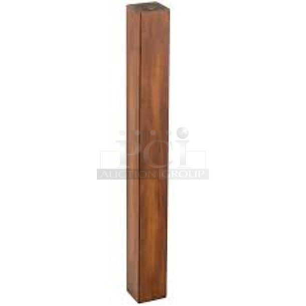 BRAND NEW SCRATCH AND DENT! Lancaster Table & Seating 164TCLWDWL30 Antique Wood Finish Table Post. - Image 1 of 4