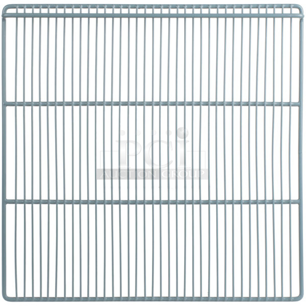 BRAND NEW SCRATCH AND DENT! Box of 8 Avantco 178CLIP Refrigeration Shelf Clip and 2 Avantco 178SHELFA Coated Wire Shelf - 23 5/8" x 23 1/4" - Image 1 of 2