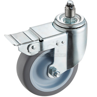 BRAND NEW SCRATCH AND DENT! Box of 2 Cooking Performance Group 35165002030 5" Stem Caster Without Brake for FEC and FGC Ovens and 2 Cooking Performance Group 35165002031 5" Stem Caster With Brake for FEC and FGC Ovens