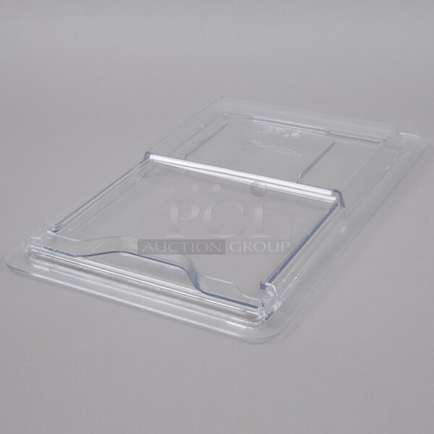 BRAND NEW SCRATCH AND DENT! Box of 6 Cambro 1218SCCW135 Camwear 18" x 12" Clear Sliding Lid for Food Storage Box - Image 1 of 2