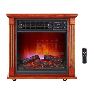 BRAND NEW SCRATCH AND DENT! Haier HHF15CPC Electric Powered Infrared Fireplace. 5,200 BTU. 120 Volts, 1 Phase. Tested and Working!