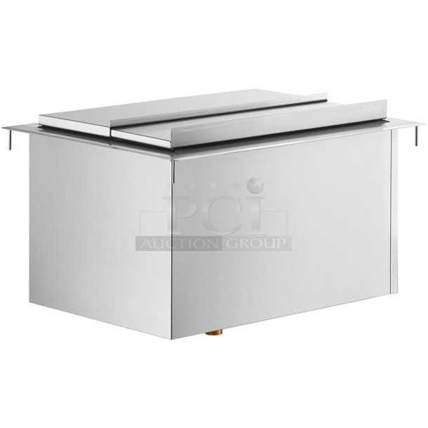 BRAND NEW SCRATCH AND DENT! Regency 600DIIB1824 18" x 24" Stainless Steel Drop-In Ice Bin. No Lid.  - Image 1 of 4