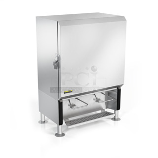 BRAND NEW SCRATCH AND DENT! Silver King SKMAJ2 Stainless Steel Commercial Countertop Milk Dispenser. 115 Volts, 1 Phase. Tested and Working!