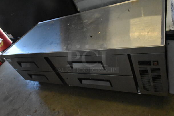 BRAND NEW SCRATCH AND DENT! 2022 Avantco 178CBE72HC Stainless Steel Commercial 4 Drawer Chef Base on Commercial Casters. 115 Volts, 1 Phase. Tested and Working! - Image 2 of 12