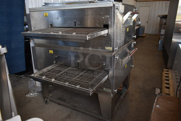 2 2017 XLT 3240B-EL-S4173 Stainless Steel Commercial Electric Powered Conveyor Pizza Ovens on Commercial Casters. 480 Volts, 3 Phase. 2 Times Your Bid! - Image 3 of 11