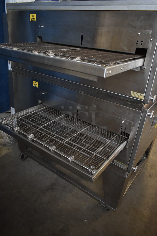 2 2017 XLT 3240B-EL-S4173 Stainless Steel Commercial Electric Powered Conveyor Pizza Ovens on Commercial Casters. 480 Volts, 3 Phase. 2 Times Your Bid! - Image 5 of 11