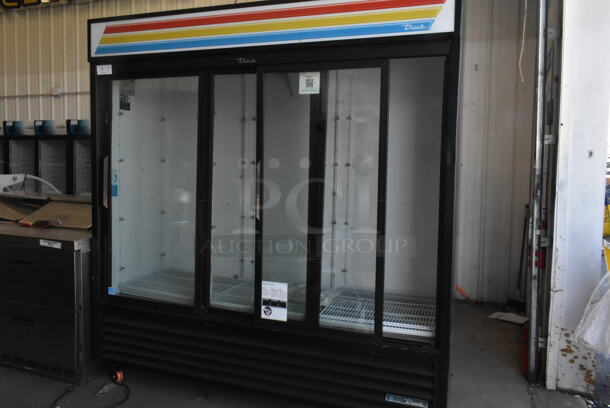 BRAND NEW SCRATCH AND DENT! 2024 True GDM-69-HC-LD Metal Commercial 3 Door Reach In Cooler Merchandiser on Commercial Casters. Tested and Working! - Image 2 of 6