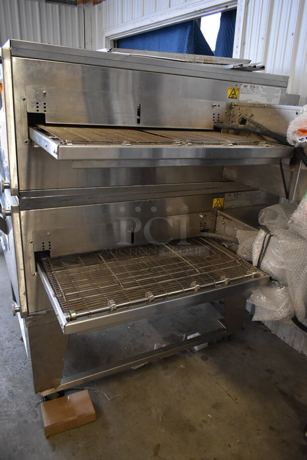 2 2017 XLT 3240B-EL-S4173 Stainless Steel Commercial Electric Powered Conveyor Pizza Ovens on Commercial Casters. 480 Volts, 3 Phase. 2 Times Your Bid! - Image 9 of 11