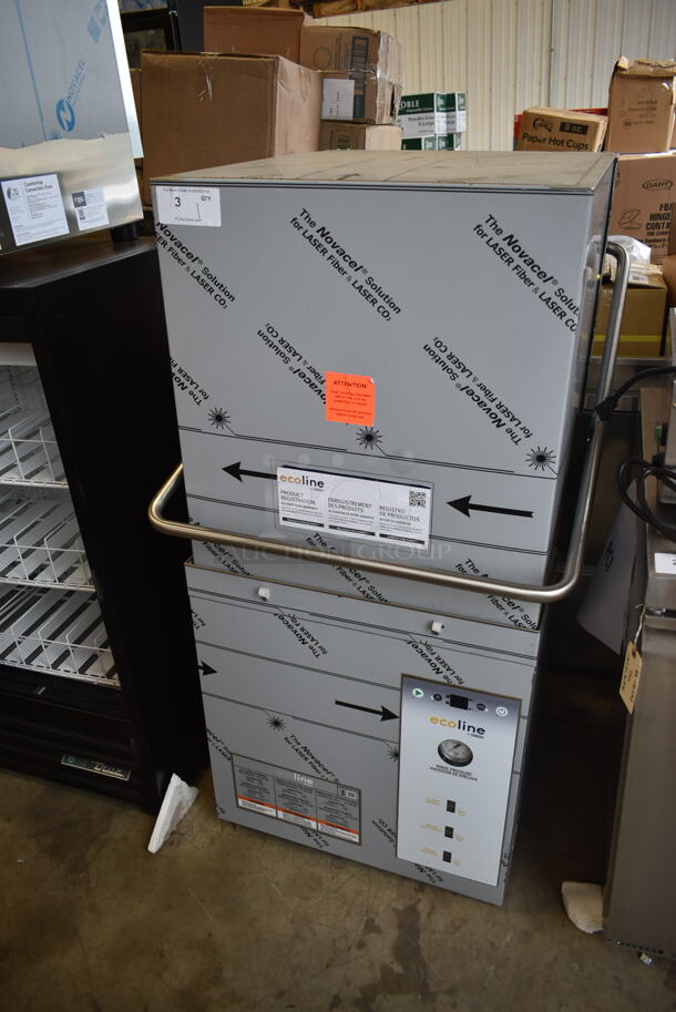 BRAND NEW SCRATCH AND DENT! 2023 Hobart EDL Ecoline Low Temperature Door-Type Dishwasher. 120 Volts, 1 Phase.  - Image 2 of 8