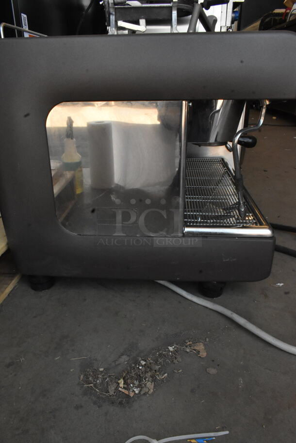 Casadio Stainless Steel Commercial Countertop 2 Group Espresso Machine w/ Portafilter and 2 Steam Wands. 208 Volts, 1 Phase.  - Image 3 of 9