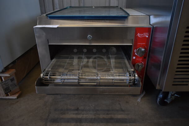 BRAND NEW SCRATCH AND DENT! Avantco 177CVROV14RB Stainless Steel Commercial Countertop Electric Powered Conveyor Pizza Oven. Cannot Test Due To Plug Style - Image 2 of 5