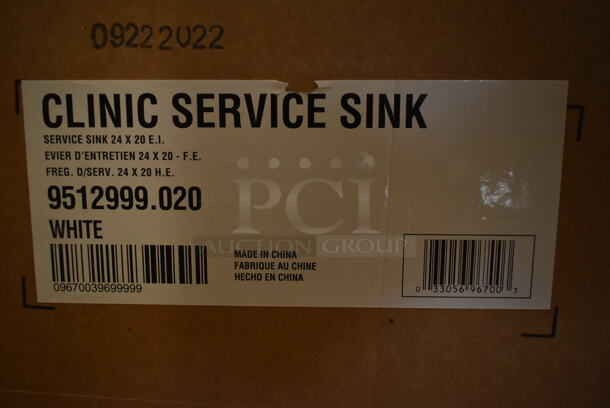 BRAND NEW SCRATCH AND DENT! American Standard 9512999.020  White Vitreous China Wall-Mount Clinic Service Sink - 6.5 GPF - Image 2 of 3