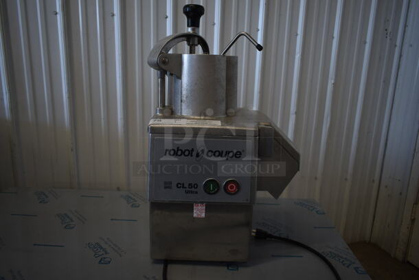 BRAND NEW SCRATCH AND DENT! Robot Coupe CL 50 U Series E Metal Commercial Countertop Food Processor. 120 Volts, 1 Phase. Tested and Working! - Image 2 of 5