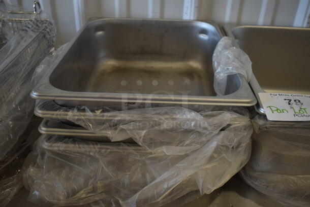6 BRAND NEW! Stainless Steel Drop In Bins; 2 Full Size, 4 Half Size. 6 Times Your Bid! - Image 3 of 3