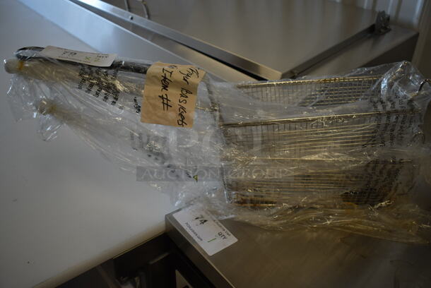 2 BRAND NEW! Metal Fry Baskets. 2 Times Your Bid! - Image 1 of 2