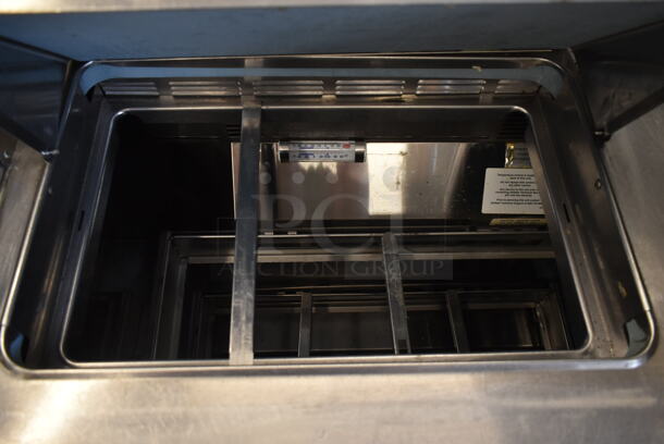 Delfield Stainless Steel Commercial Sandwich Salad Prep Table Bain Marie Mega Top w/ 4 Drawers. 115 Volts, 1 Phase. Tested and Powers On But Does Not Get Cold - Image 7 of 8