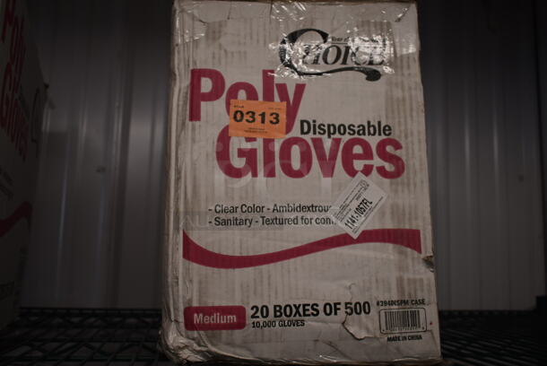 2 BRAND NEW SCRATCH AND DENT! Boxes of Choice 394DISPM CASE Choice Disposable Poly Gloves - Medium for Food Service - 10000/Case. 2 Times Your Bid! - Image 2 of 4