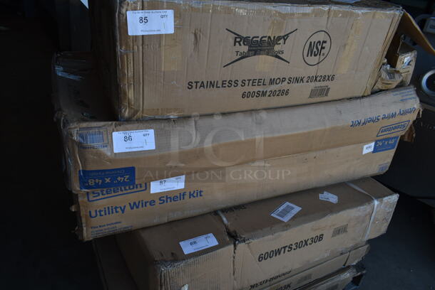 BRAND NEW SCRATCH AND DENT! Steelton 465C2448KE5 24" x 48" NSF Chrome 5-Shelf Kit with 72" Posts - Image 4 of 4