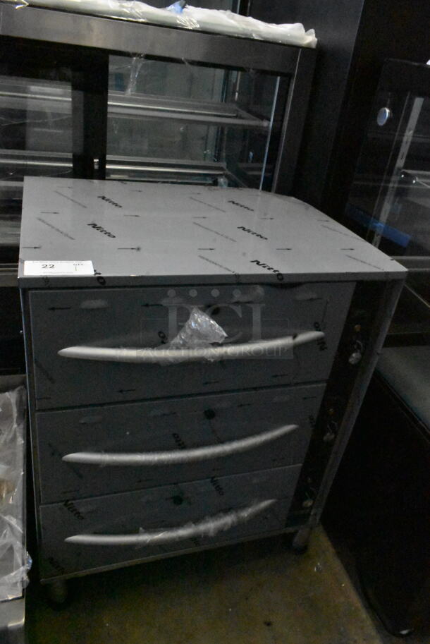 BRAND NEW SCRATCH AND DENT! 2023 ServIt 423WDSFS3 Stainless Steel Commercial 3 Drawer Warming Drawer. 120 Volts, 1 Phase. Cannot Test Due To Cut Power Cord - Image 2 of 10