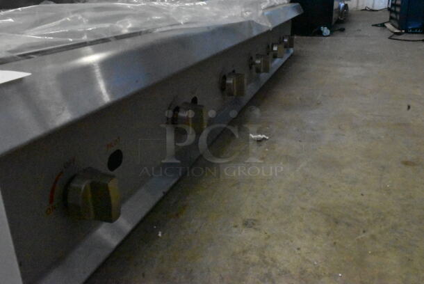 BRAND NEW SCRATCH AND DENT! Cooking Performance Group CPG 351GMCPG72NL Stainless Steel Commercial Countertop Natural Gas Powered Flat Top Griddle. 180,000 BTU. - Image 3 of 5