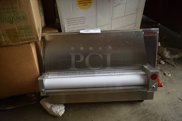 BRAND NEW SCRATCH AND DENT! Estella 348EDS18S Stainless Steel Commercial Countertop Dough Sheeter. 120 Volts, 1 Phase.  - Image 2 of 4
