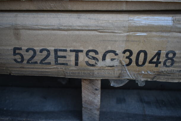 BRAND NEW SCRATCH AND DENT! Steelton 522ETSG3048 30" x 48" 18 Gauge 430 Stainless Steel Work Table with Undershelf - Image 2 of 3