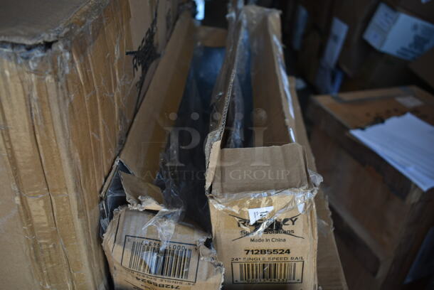 2 BRAND NEW SCRATCH AND DENT! Regency 712B5524 Stainless Steel Single Tier Speed Rail - 24". 2 Times Your Bid! - Image 3 of 4